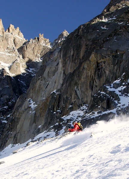 Skier: Peter Hutzler <br> Foto: Archiv Hutzler <br> Location: Chamonix, France<br> Date: March 2004